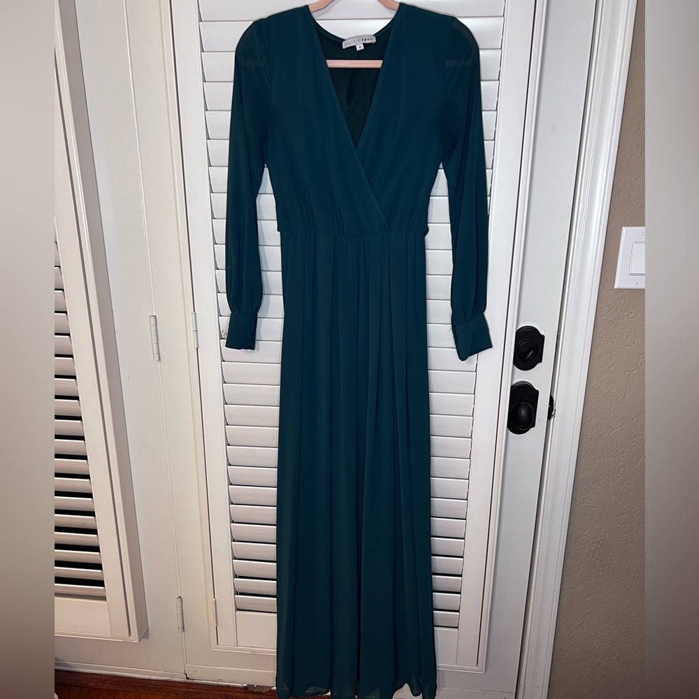 Baltic Born Elegant dark Teal Maxi Dress size S